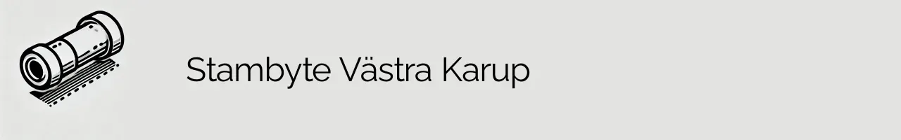 Stambyte Västra Karup